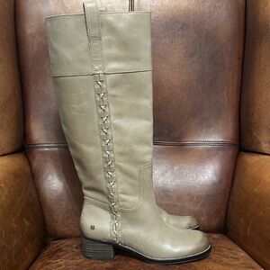 Lucky Brand Taupe Heeled Boots Women’s 8.5
